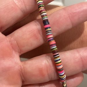 Multi colored surfer style ankle